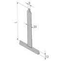 Wieszak lak. wpust ALU bez rozcięcia 130 mm do 37-52