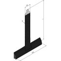 Wieszak filc. wpust PCV bez rozcięcia 130 mm do 37-52