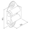 Prowadnica taśmy 22 mm dwurolkowa