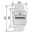 Prowadnica taśmy 22 mm ze szczotką i mask. pionowa brąz