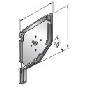 Boczek aluminiowy 45° 150 x 150 mm SUROWY - NIEMALOWANY