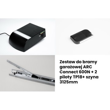 TENPILOT Zestaw do bramy garażowej ARC Connect 600N + 2 piloty TP18+ szyna 3125mm