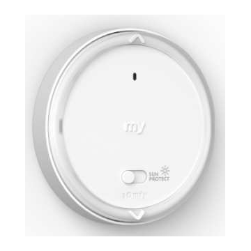 Somfy Amy 1 Sun Protect Modes io Pure z ramką