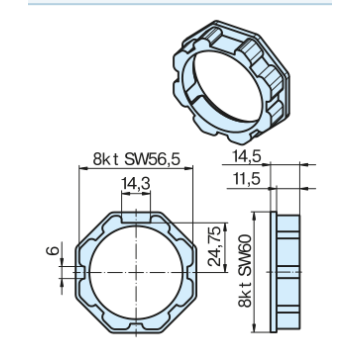Becker Adapter - pierścień S60 standardowy
