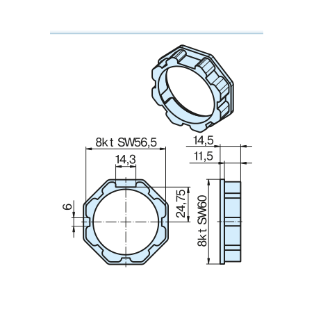 Becker Adapter - pierścień S60 standardowy