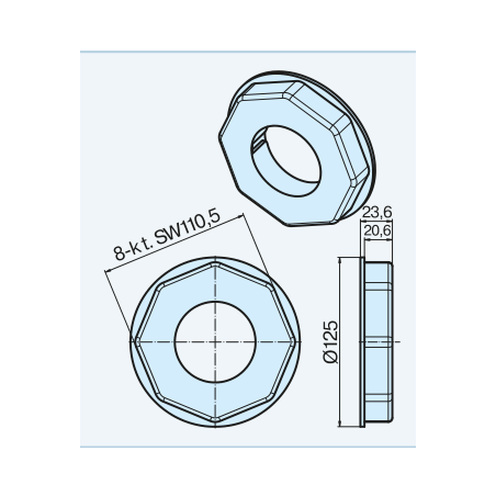 Becker Adapter - pierścień SW125