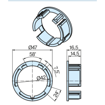 Becker Adapter - pierścień 47x2