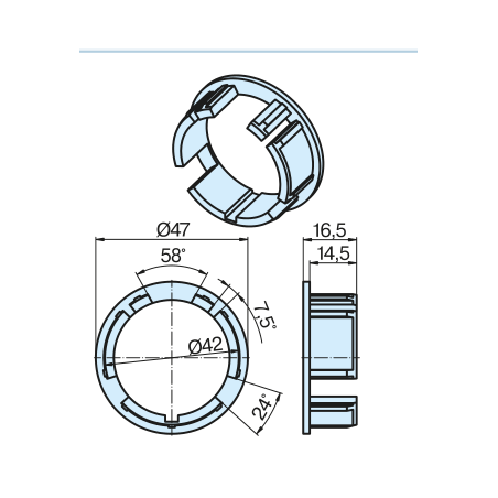 Becker Adapter - pierścień 47x2
