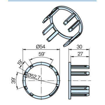 Becker Adapter - pierścień ZF54