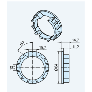 Becker Adapter - pierścień ZF64x0,8