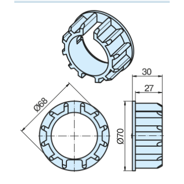 Becker Adapter - pierścień DW70N