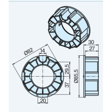 Becker Adapter - pierścień DW85N R