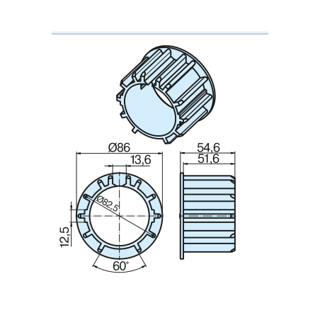 Becker Adapter - pierścień DW85N L