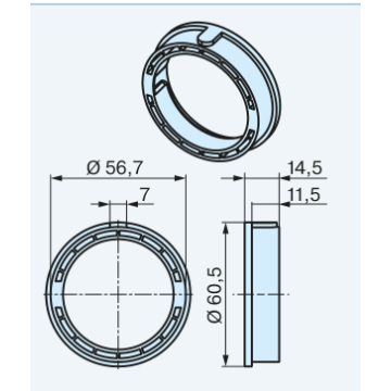 Becker Adapter - pierścień 60x1,5