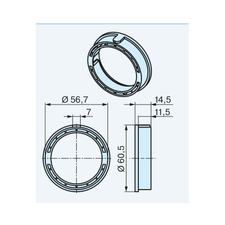 Becker Adapter - pierścień 60x1,5