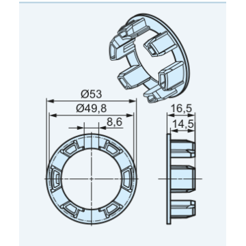Becker Adapter - pierścień HD50