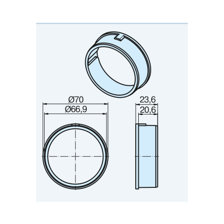 Becker Adapter - pierścień 70x1,5 L