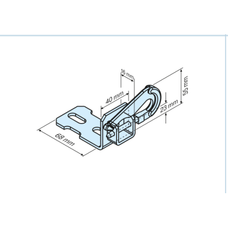 Becker uchwyt do osadzenia w tynku P/R 3/20