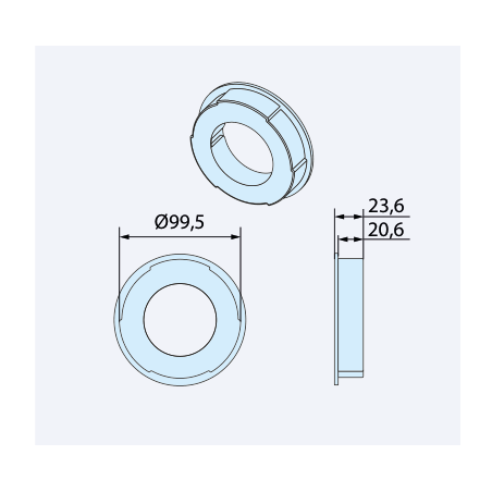 Becker pierścień 108x3,6
