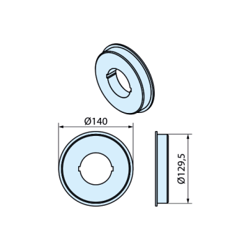 Becker pierścień 140 x 5 mm