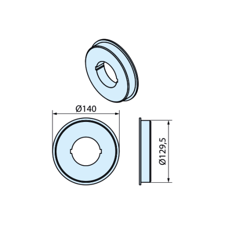 Becker pierścień 140 x 5 mm