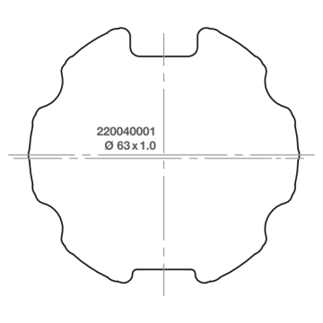 Elero adapter RevoLine S Ø 63 x 1.0