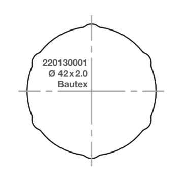 Elero adapter RevoLine S Ø 42 x 2.0 Bautex