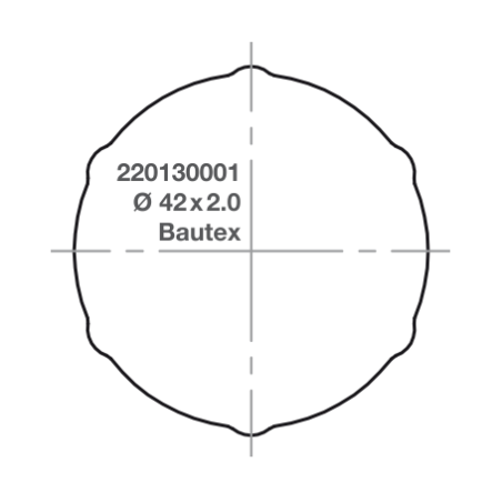 Elero adapter RevoLine S Ø 42 x 2.0 Bautex