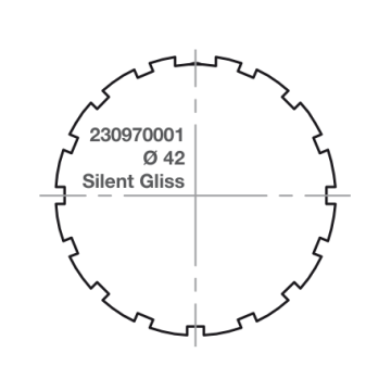 Elero adapter RevoLine S Ø 42 Silent Gliss