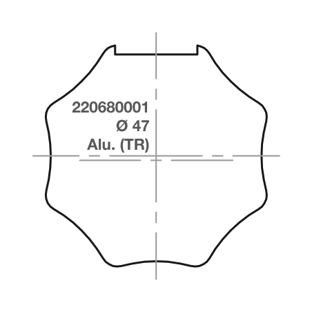 Elero adapter RevoLine S Ø 47 Alu. (TR)