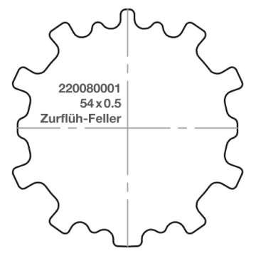 Elero adapter RevoLine S 54 x 0.5 Zurflüh-Feller