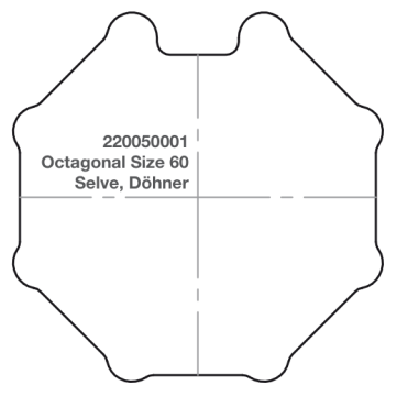 Elero adapter RevoLine S ośmiokąt, rozmiar 60 Selve, Döhner