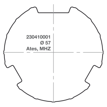 Elero adapter RevoLine M Ø 57 Ates, MHZ