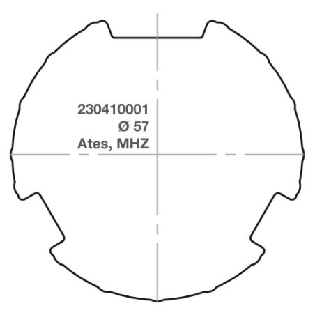 Elero adapter RevoLine M Ø 57 Ates, MHZ