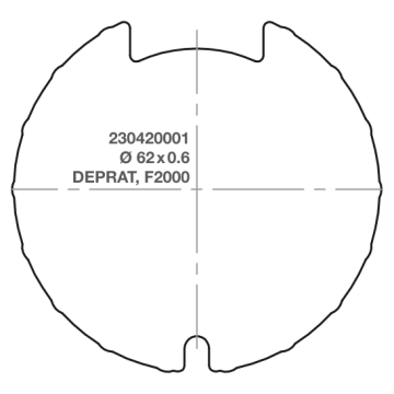 Elero adapter RevoLine M Ø 62 x 0.6 DEPRAT, F2000