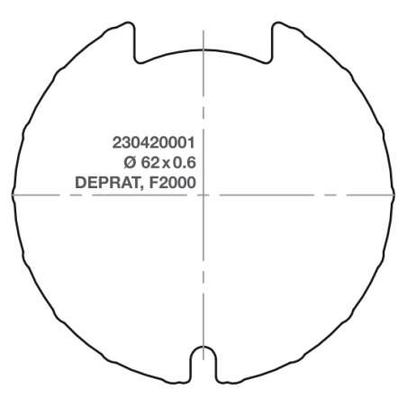 Elero adapter RevoLine M Ø 62 x 0.6 DEPRAT, F2000