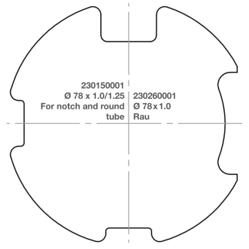Elero adapter RevoLine M Ø 78 x 1.0 Rau