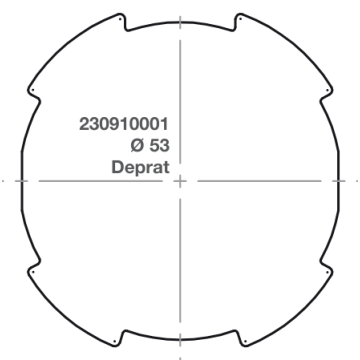 Elero adapter RevoLine M Ø 53 Deprat