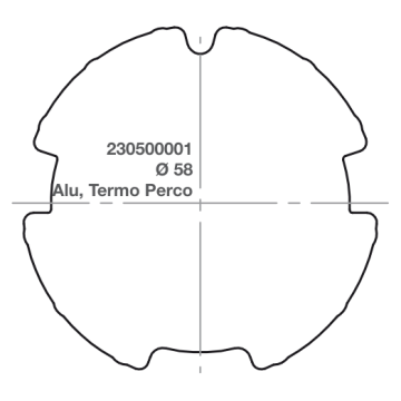 Elero adapter RevoLine M Ø 58 Alu, Termo Perco