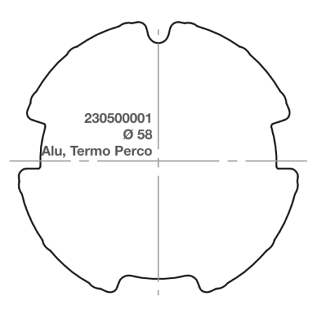 Elero adapter RevoLine M Ø 58 Alu, Termo Perco