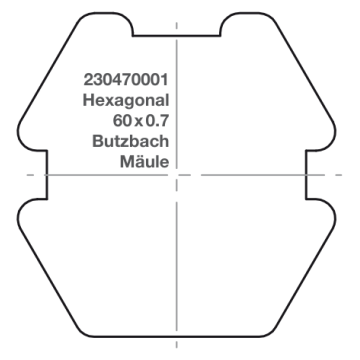 Elero adapter RevoLine M sześciokąt 60 x 0.7 Butzbach Mäule