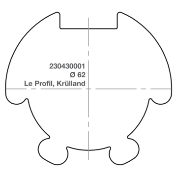 Elero adapter RevoLine M Ø 62 Le Profil, Krülland