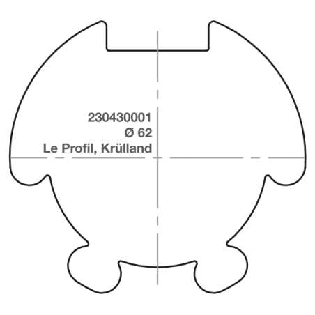 Elero adapter RevoLine M Ø 62 Le Profil, Krülland