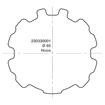 Elero adapter RevoLine M Ø 65 Hoos