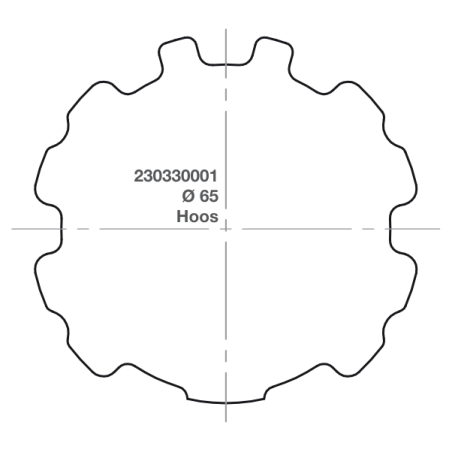Elero adapter RevoLine M Ø 65 Hoos