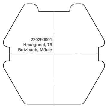 Elero adapter RevoLine L RH / L NHK sześciokąt, 75 Butzbach, Mäule
