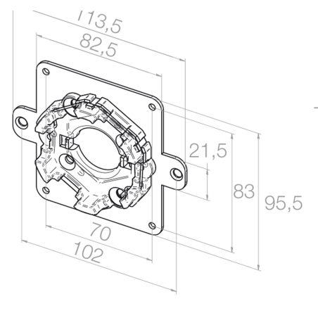 Elero Uchwyt SKS do 50 Nm