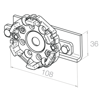 Elero Uchwyt zaciskowy do 30 Nm
