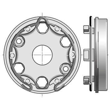 SIMU uchwyt Ø50, rozstaw 42-44 mm