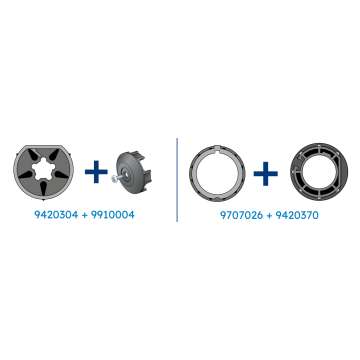 SIMU zestaw adaptacji Ø50 do rury okrągłej 102 x 2 mm, z ustaleniem zabieraka